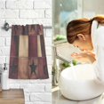thumbnail image 7 of Yayeee 2 Pack Hand Towels for Bathroom 100% Cotton 16" x 28" Soft Absorbent Kitchen Towel, Star Spangled Squares, 7 of 7