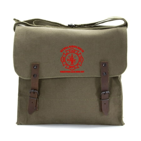We Will Always Run in When Your Luck Has Run Out Army Canvas Medic Shoulder