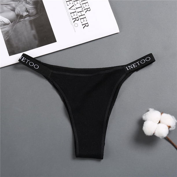 finetoo 3/2/1 unids/set mujeres bragas de algodón sexy tanga de color sólido íntimos lencería para mujer ropa interiorpangjing