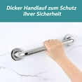 thumbnail image 4 of Simple & Stylish Design Stainless Steel Shower Grab Bars, Space-Saving Wall-Mounted Anti Slip Shower Grab Bar, Multi-Purpose Towel Holder for Shower Toilet Bathtub Areas (30 Cm), 4 of 7