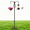 Shape 2, variant on 92 Inch Double Shepherds Hooks for Outdoor, Heavy Duty Bird Feeder Pole with 5 Base Prongs, Adjustable Garden Hanging Holder for Bird Feeders, Lanterns, Plant Hanger Stands, Weddings Decor