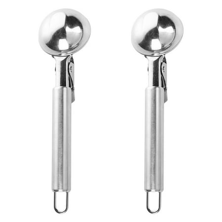 

Ice Cream Scoops Ice Cream Spoons Stainless Steel Ice Spoons Durable Ice Spoons Ice Cream Ballers2Pcs Home Use Stainless Steel Ice Cream Scoops Spoons Ice Cream Ball Tools Fruit Ballers