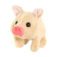 thumbnail image 1 of Cerdo de peluche electrónico interactivo para niños, juguete para cumpleaños marrón, 1 of 9