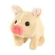thumbnail image 1 of Cerdo de peluche eléctrico interactivo con boca móvil, realista e interactivo. marrón, 1 of 9