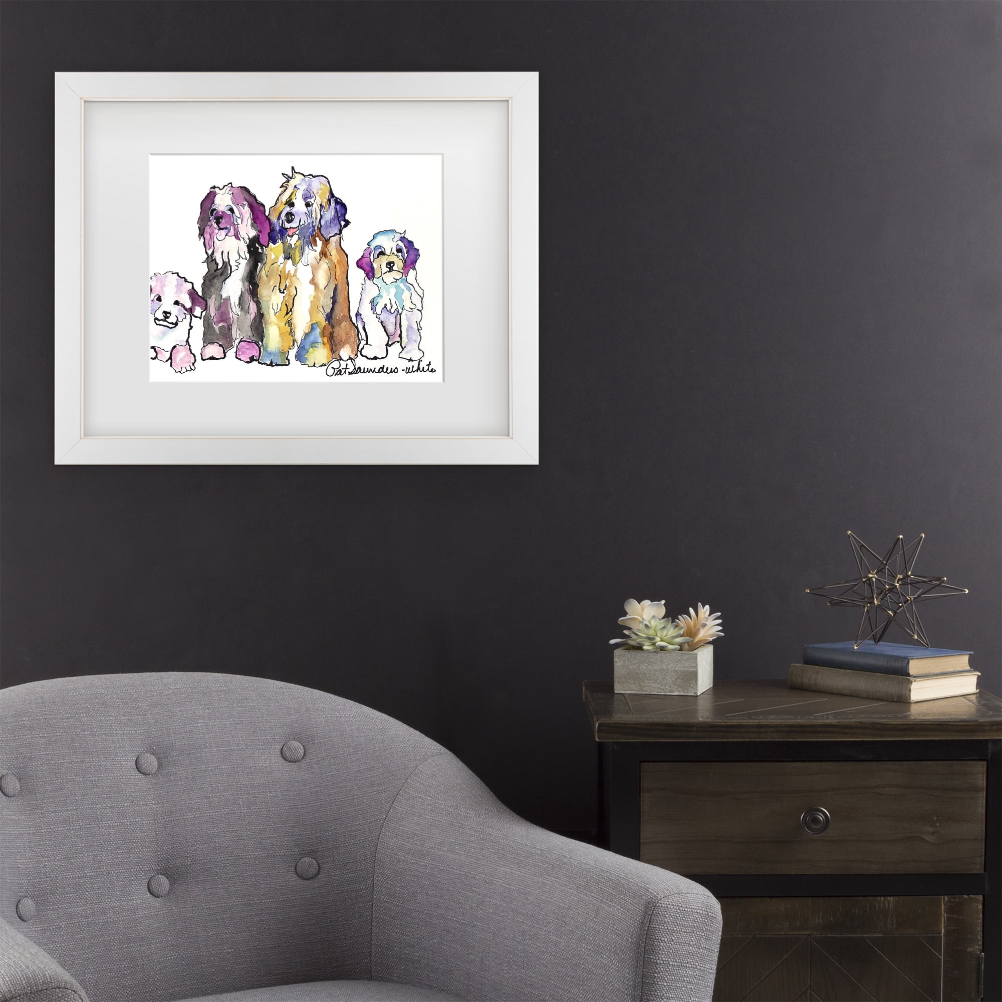 Trademark Fine Art 'The Gang' Canvas Art by Pat Saunders-White