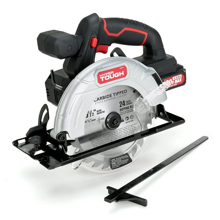 WEN 20V Max 6.5-Inch Cordless Circular Saw with 4.0 Ah Lithium-Ion Battery and Charger