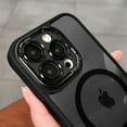 thumbnail image 4 of Solennerer Luxury Magnetic Metal Lens Bumper Protection Case For iPhone 16 15 14 13 12 11 Pro Max 16 Plus Wireless Charge Hard Clear Cover, 4 of 22