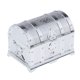 thumbnail image 3 of Del Tesoro Náutico con Y Llave - Caja de Almacenamiento Y Decorativa (pequeña 14x9.8x9.8cm) - de plata Sunnimix Juguete del cofre del tesoro pirata, 3 of 8