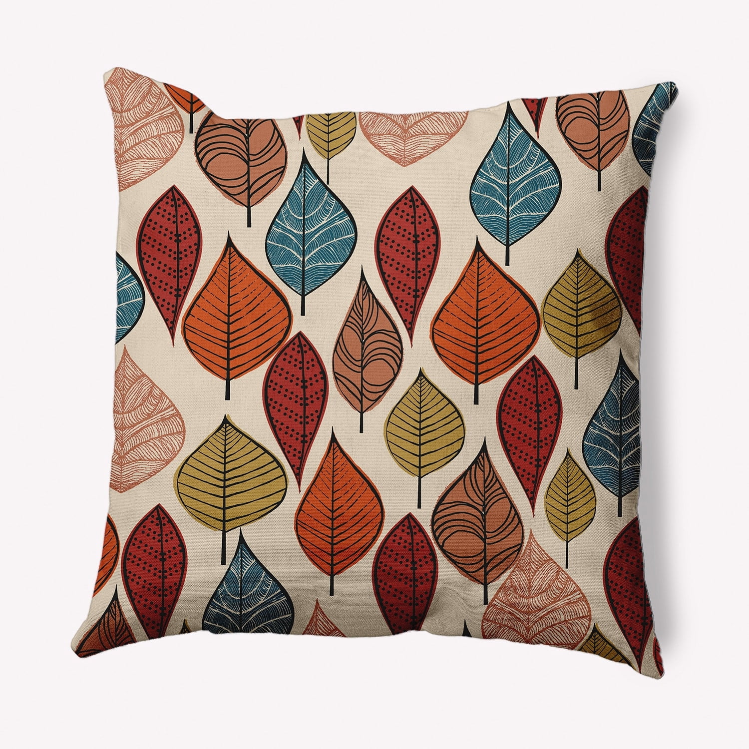 20" x 14" Simply Daisy Autumn Leaves Fall Polyester Indoor/Outdoor Pillow, Sienna Qty 1