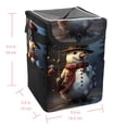 thumbnail image 5 of Snowman Foldable Car Trash Bin with Lid, Leak-Proof Mini Trash Can for Car with Hanging Storage Bag, 5 of 6