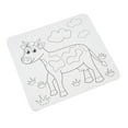 thumbnail image 1 of DIY Predrawn  Animal Outline Painting Board With Recessed Stand On Back For Kids Educational Fun, 1 of 8