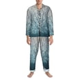 thumbnail image 3 of Hirioo Winter Rabbit for Men's Pajama Sets 2 Piece Pjs Men's Long-Sleeved Pajama Set Button Down Sleepwear,S-XXL-X-Large, 3 of 7