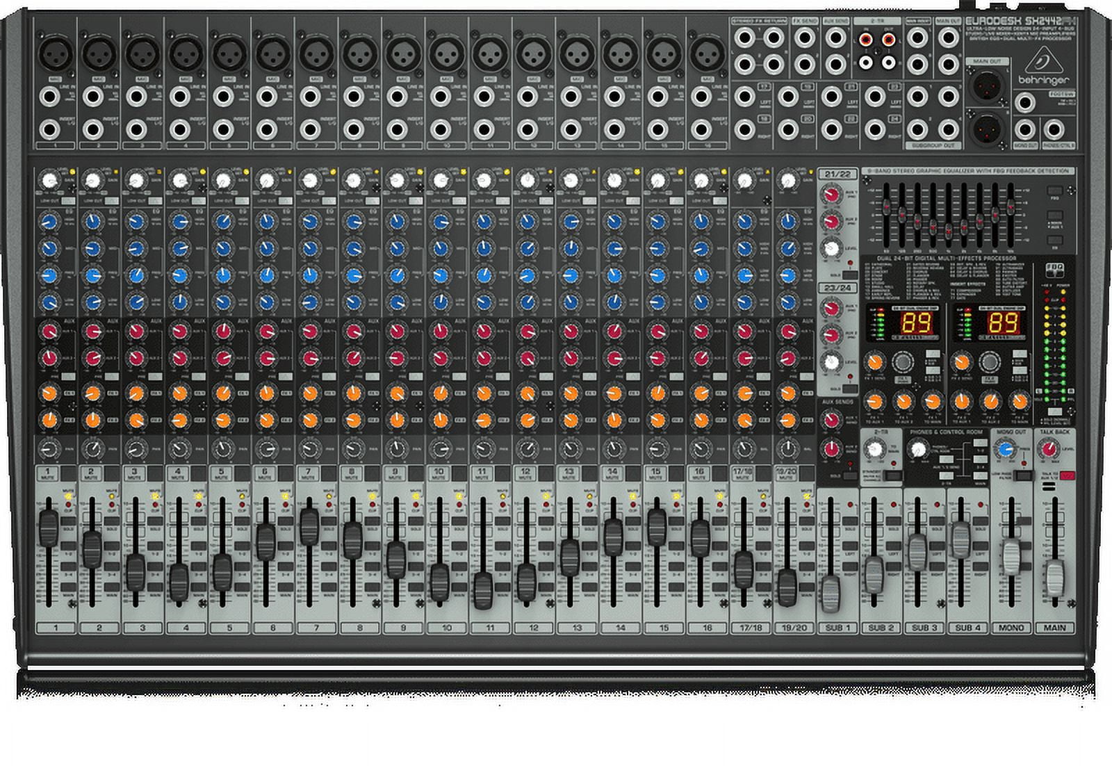 Behringer Eurodesk SX2442FX 24-Input 4-Bus Mixer w/ XENYX Mic