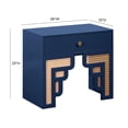 thumbnail image 3 of TOV Furniture Suzie Navy & Rattan Nightstand, 3 of 6