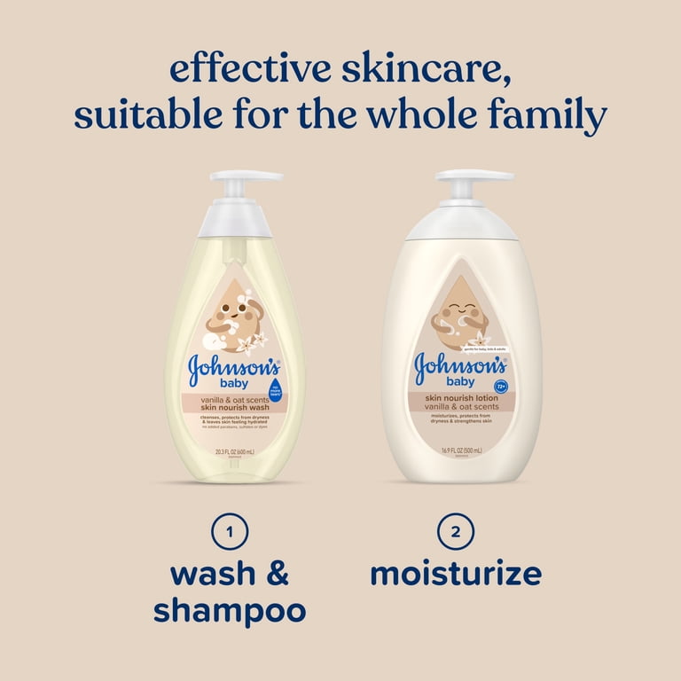 Johnson's Skin Nourish Baby Body Wash, Vanilla & Oat photo 7