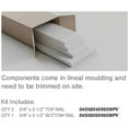 thumbnail image 2 of 32" Height with 12" to 15" Wide Adjustable Wall Panels, Classic Shaker 8' PVC Wainscoting Kit, (for heights up to 32"H), 2 of 9