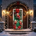 thumbnail image 4 of Christmas Door Cover, Holiday Front Door Hanging Decor, Classic Santa Snowman Design for Home Entryway, 4 of 8