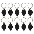 thumbnail image 1 of 10pcs Plastic LED Keychain Flashlight Ultra Bright Key Ring Mini Light Torch for Purse Bag Car Key (Black Shell White Light), 1 of 6