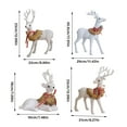 thumbnail image 3 of Christmas White Reindeer Figurine Realistic Christmas Reindeer Display Ornament Perfect For Holiday Decorations, 3 of 9