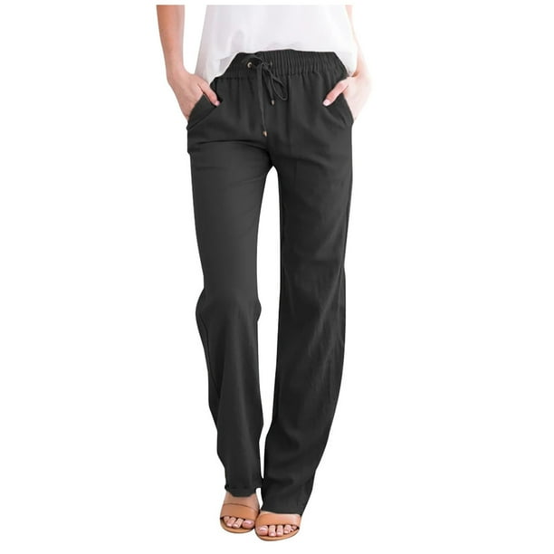 Ladies 2024 linen pants