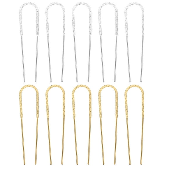 10 pinzas para el pelo estilo retro en forma de U, horquillas de hierro, accesorios para el cabello