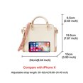thumbnail image 5 of FOXER Bolso de mano elegante de cuero partido para mujer Bolso de hombro elegante para mujer Bolso cruzado de gran capacidad Bolsos de mensajero elegantes, 5 of 5