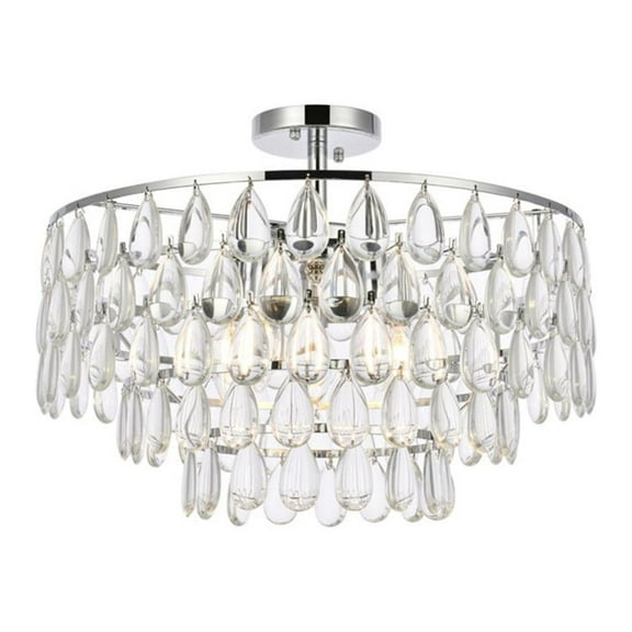 Mila 20 inch flush mount in chrome