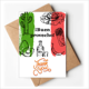 thumbnail image 1 of Sketch de la bandera de México cocina ronda cactus Nota en blanco del sobre de la tarjeta de agradecimiento, 1 of 4