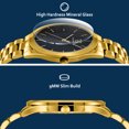 thumbnail image 3 of Bomieux Mens Watch, Classic Minimalist Men's Quartz Watch Waterproof Watch with Stainless Steel Band Business Dress Men's Watch-Best Gift for Men, 3 of 9