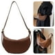 thumbnail image 1 of Bolso Bandolera para Mujer Bolso Media Tejido Color Sólido Bolso (café), 1 of 9