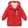 thumbnail image 5 of Teen Winter Coat,Teen Puffer Coat Mid-length Hooded Jacket Zipper Windproof Jacket Outwear For Baby Girls Baby Girl Jacket Warm Thick Clothes, 5 of 5
