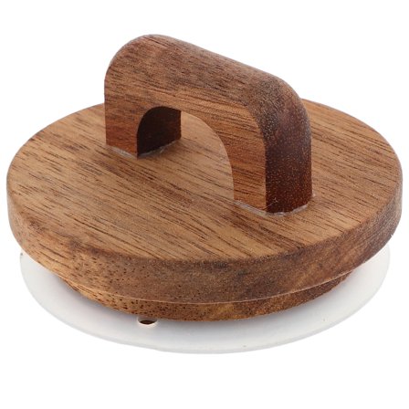 LOLIPPYY Lightweight Wooden Lid Wooden Jar Lid Khaki 1Pack For Kitchen Use