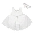 thumbnail image 2 of Robe de Demoiselle d'Honneur Princesse Été Tutu Anniversaire Fête Robes Baptême Dentelle Mariage Enfants Robe de Soirée Formelle 18-24 Mois, 2 of 6