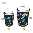thumbnail image 5 of Haiem Funny Spaceships Leather Dirty Clothes Laundry Basket,Sturdy & Waterproof,Collapsible Round Design For Efficient Space Management,Multi-Purpose Storage Basket, 5 of 8