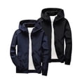 thumbnail image 2 of Boy's Lightweight Jacket UPF 50+ Waterproof Windbreaker Zip up Hoodie Packable Softshell Jacket for Travel​ Hiking 2 PCS Coat, 2 of 8