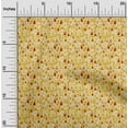 thumbnail image 1 of oneOone Polyester Lycra Yellow Fabric Christmas Quilting Supplies Print Sewing Fabric By The Yard 56 Inch Wide, 1 of 1