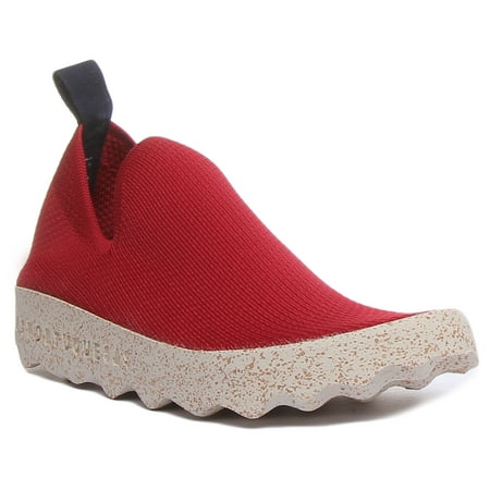 

Asportuguesas Care Women s Chunky Rubber Cork Sole Slip On Sneakers In Red Size 5.5/6