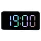thumbnail image 1 of Matsuzay Reloj despertador digital LED Medidor de temperatura Reloj de espejo con atenuador de escritorio Type3 NO3, 1 of 6