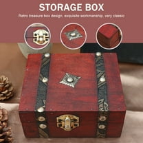 MUSEYA Trinket Boxes Jewelry Case Vintage Style Wooden Holder for Gift Giving 1Pack