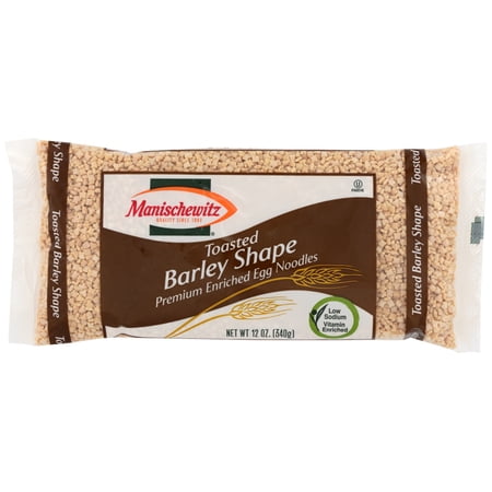 Manischewitz Premium Egg Noodles Toasted Barley Shape, 12 Oz