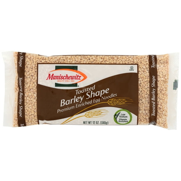 Manischewitz Premium Egg Noodles Toasted Barley Shape, 12 Oz