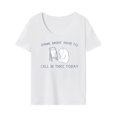 thumbnail image 3 of Camiseta de manga corta con cuello redondo para mujer, ropa informal moderna y cómoda, ropa de calle, camisetas básicas para viajar y comprar. SG, 3 of 9