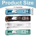 thumbnail image 3 of Dusknt Zip Clip for Paper, Push Stapler with Reusable Clips, No Hole Binding Tool, Handheld Paper Clam Clip Dispenser for Documents Studant Test Papers, 3 of 9