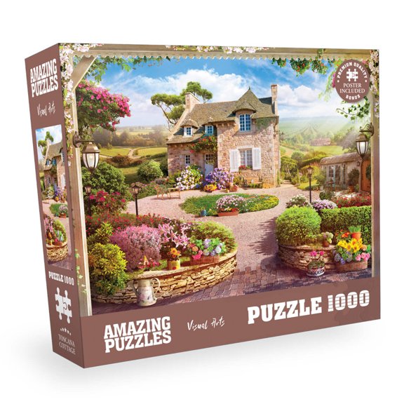 Toscana Village House and Vineyard 1000 Piece Jigsaw Puzzle 19x27in