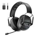 thumbnail image 1 of Audífonos Inalámbricos para Juegos con Micrófono para PS5/PS4/PC/Switch, Bluetooth/2,4g/Audífonos con Cable con Micrófono con Cancelación de Ruido Desmontable, Sonido Estéreo, Luz, Plegables, Portátiles, Negros, 1 of 8