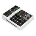 thumbnail image 2 of 4 Channel Mixer, 16 Digital Effects Knob Control 4 Channel Sound Mixer Board 100-240V  For Dynamic For Gutiar Black,White, 2 of 8