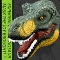 thumbnail image 4 of Cateissary Máscara de fiesta de Halloween Máscara para dinosaurio con fiesta Cosplay Halloween Detalles populares de dinosaurios de Halloween Kits de decoración para fiestas naranja, 4 of 6