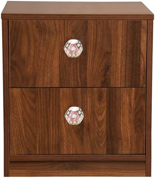 Set Of Six Hollyhock Pink Cabinet Knobs by Perilla Home