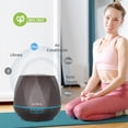 thumbnail image 5 of 550ml Essential Oil Diffuser, Daroma Upgraded Remote Control 6 in 1 Aromatherapy Ultrasonic Cool Mist Humidifier, 7 Color Changing Mood Lights & Waterless Auto-Off for Home Office Gift,, 5 of 7
