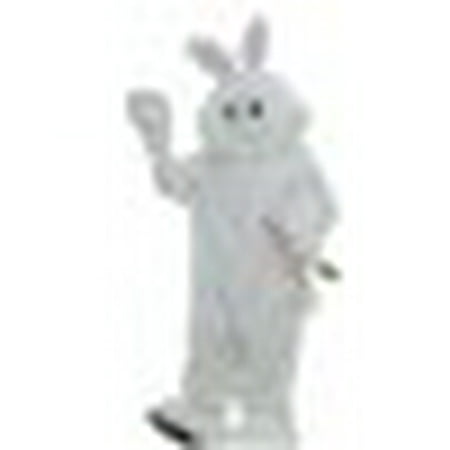 Forum Deluxe Plush Bunny Rabbit Mascot Costume, White, One
